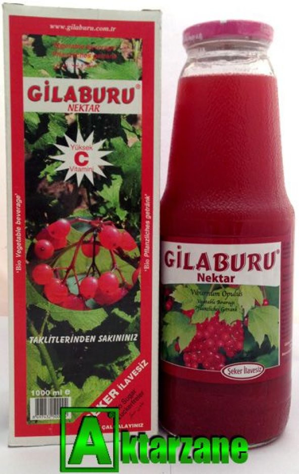 Gilaburu Suyu - Gilaburu Meyvesi Nektarı Şeker İlavesiz 1 Lt