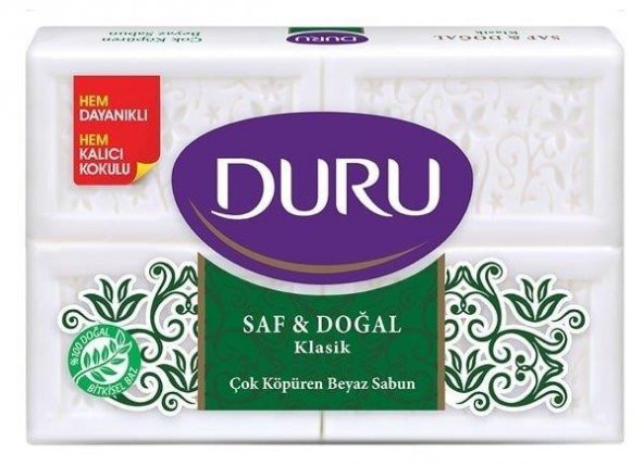 Duru Saf &amp Doğal Sabun 4 x 150 gr Klasik