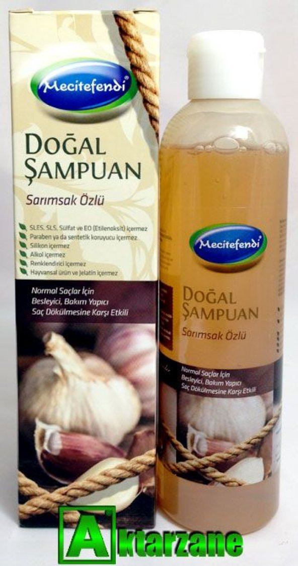 Mecitefendi Doğal Şampuan Sarımsak (Garlic) Özlü 250 ml.
