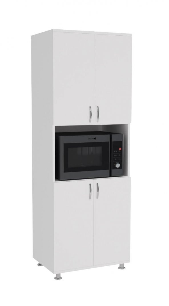 Kenzlife Dolap Çok Amaçlı Derin Kiler ve Fırın Dolabı İzar Beyaz - 1