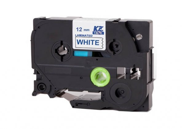 BROTHER P Touch TZ tape TZE233 Beyaz Etikete  Mavi 12mmx8M Printpen Muadil