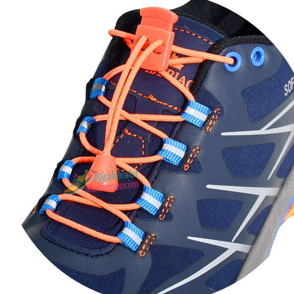 Akıllı Kilitli Elastik Ayakkabı Bağcık 100 Cm Sürpriz Hediyeli
