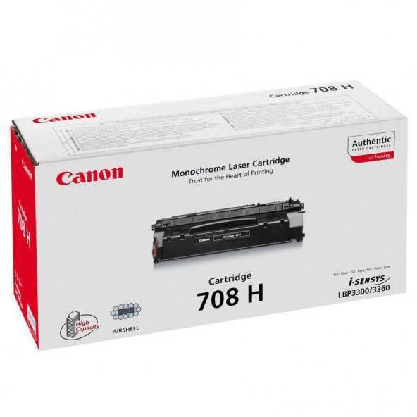 Canon CRG-708H/0917B002 Orjinal Toner Yüksek Kapasiteli