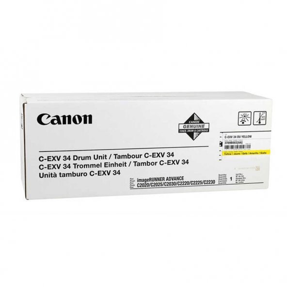 Canon C-EXV-34/3789B003 Sarı Orjinal Fotokopi Drum Ünitesi