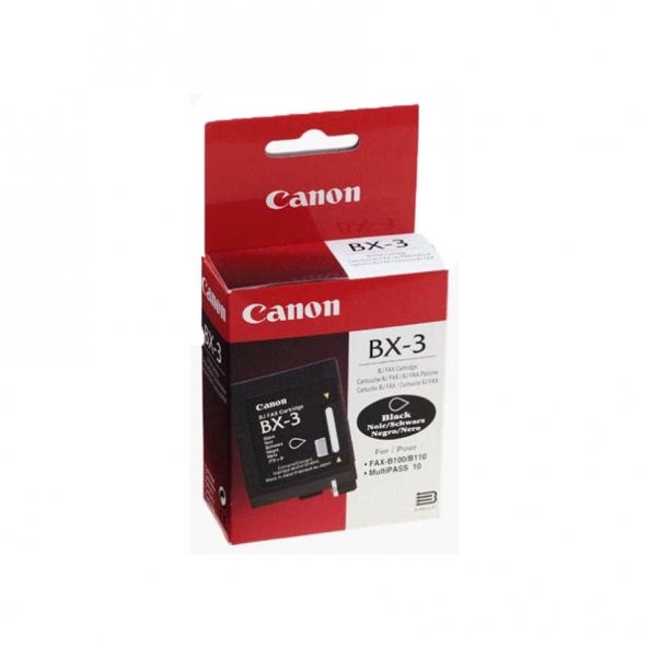 Canon BX-3 Siyah Orjinal Kartuş