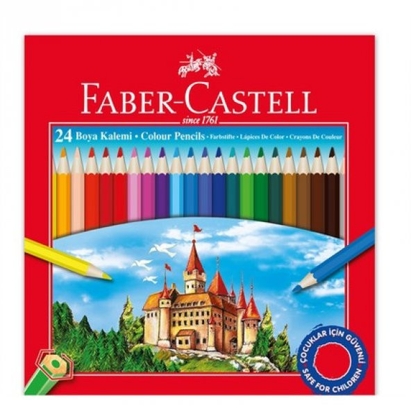 FABER CASTELL 24 LÜ KURU BOYA - 1