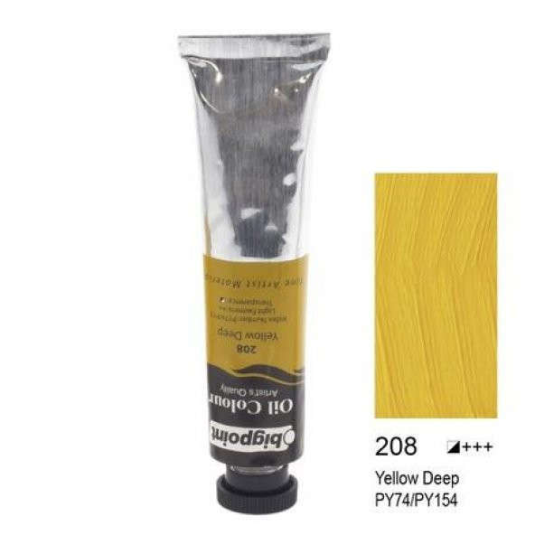 BIGPOINT 45ML YELLOW DEEP (208) YAGLI BOYA - Resim 2