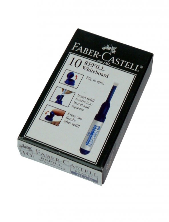 Faber-Castell W-20 Tahta Kalem Mürekkebi siyah 10 Lu 5050254399000 (1 Paket 10 Adet)