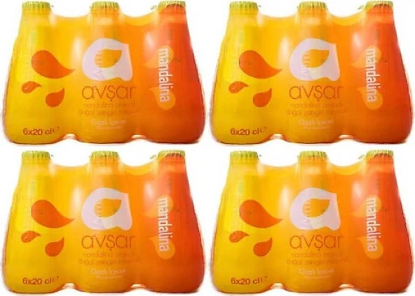 Avşar Mandalina Aromalı Maden Suyu 24x200 ml - 2