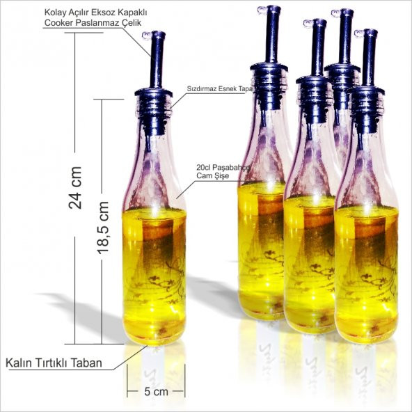 Paşabahçe Beşli 5li Sosluk Yağlık Sirkelik Menaj Seti Takımı