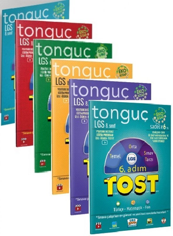 Tonguç Akademi 8. Sınıf LGS TOST 1.-2.-3.-4.-5.-6. ADIM Seti