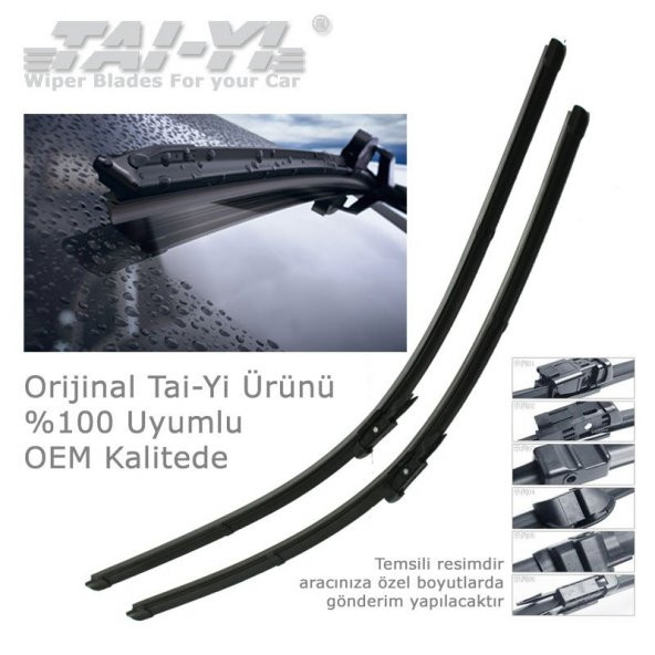 Tai-Yi Aero Dynamic Fiat Punto Evo 2009-2012 Silecek Seti 650mm-380mm