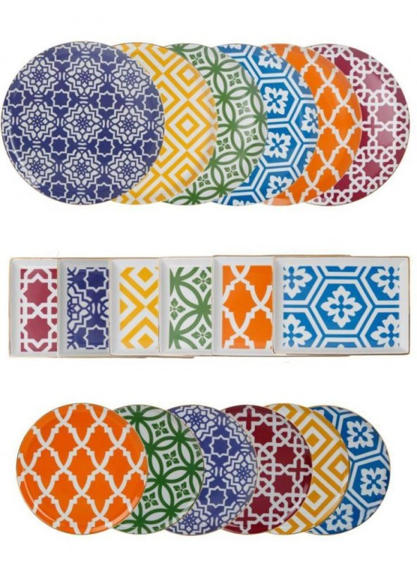 PORLAND MOROCCO 18 PARÇA YEMEK TAKIMI