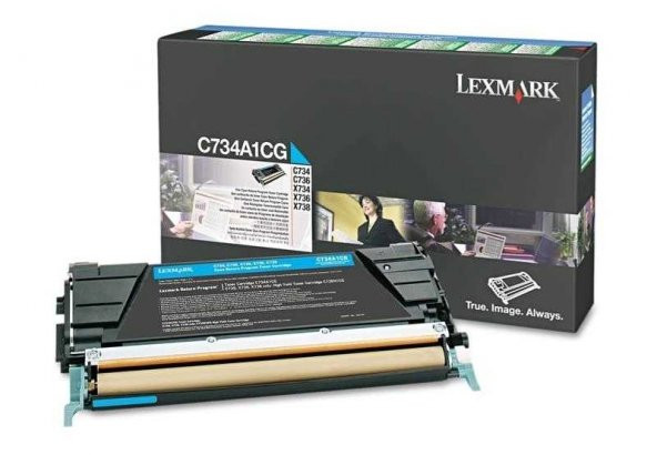 Lexmark C734-C734A1CG Mavi Orjinal Toner