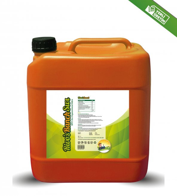 Riverm 5L Rivos Ranch NPK 1L Rivo Sıvı Solucan Gübresi - 5
