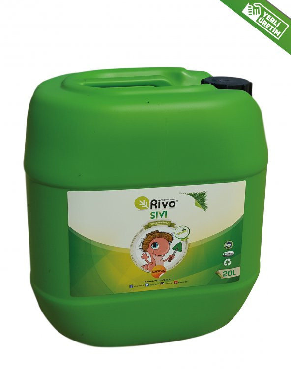 Riverm kalitesi ve güvencesiyle 20L Rivo Sıvı Solucan Gübresi - 2