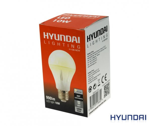 HYUNDAI H-10B-NEW E27 10W LED AMPUL SARI