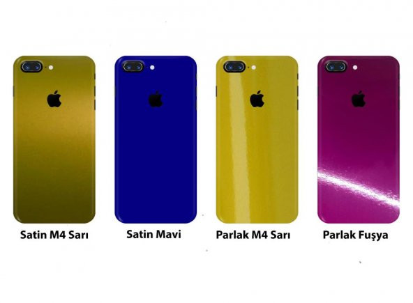 3M Kaplama iPhone 6 6S Yüksek Kalite Sarı Altın Fuşya Mavi Rengi