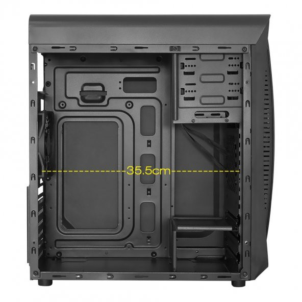 Frisby FC-8885G 650W 3x12cm Sessiz RGB Fanlı Pencereli Gaming Oyuncu Bilgisayar Kasası - 6