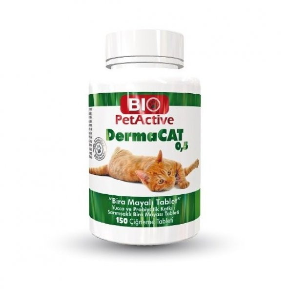 Bio PetActive Dermacat 0,5 Sarmısaklı Tableti 150 Adet