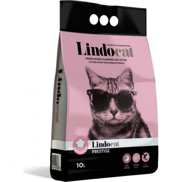 Lindo Cat Bebek Parfümlü İnce Kedi Kumu 10 Lt