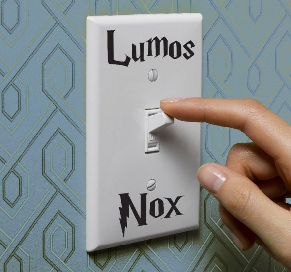 Harry Potter Lumos - Nox Elektrik Anahtar Sticker
