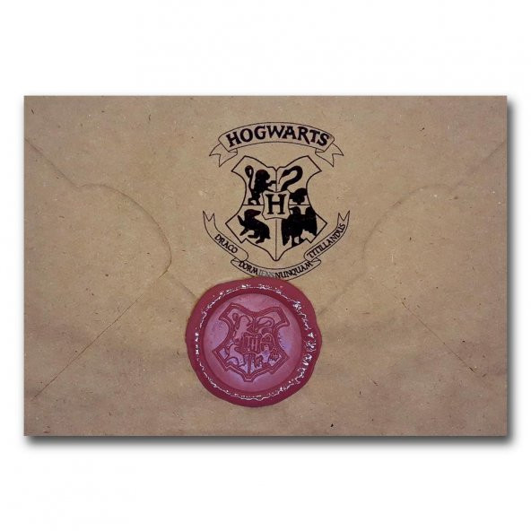 Harry Potter Hogwarts Mektup Seti (Adınıza Özel Baskı) Türkçe