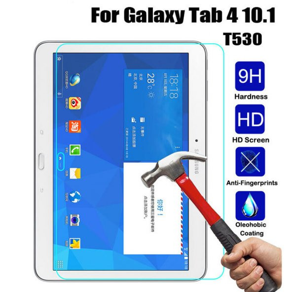Samsung Galaxy Tab 4 10.1 T530 T532 T535 Ekran Koruyucu Cam