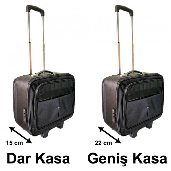 Pilot Valiz Sert Kasalı Kabin Boy Yerli Üretim - 3