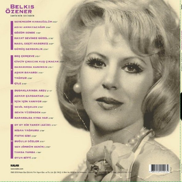 BELKIS ÖZENER - SAHİBİNİN SESİNDEN (2 LP) - 2