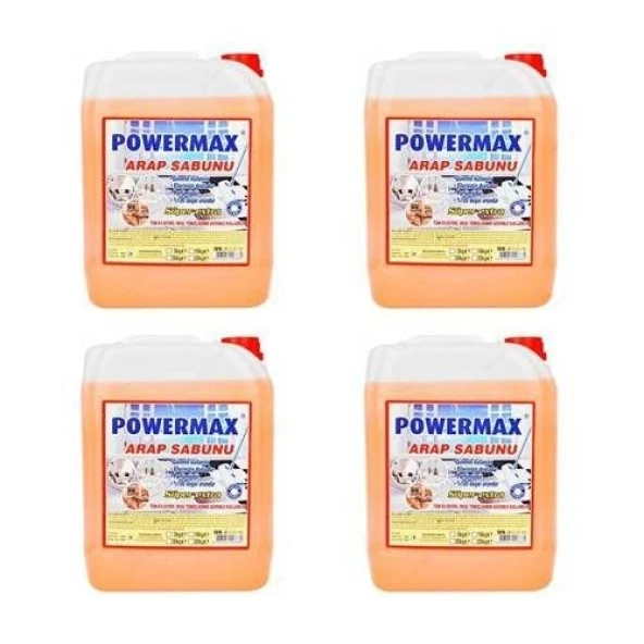 Powermax Sıvı Arap Sabunu 5 Kg 4 adet 1 koli