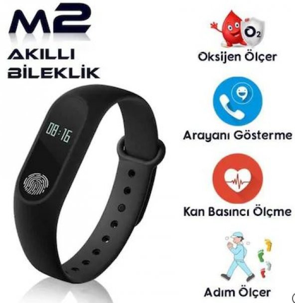 M2 MY DEVICE KALORİ ÖLÇME,ADIM SAYAR AKILLI SAĞLIK BİLEKLİĞİ