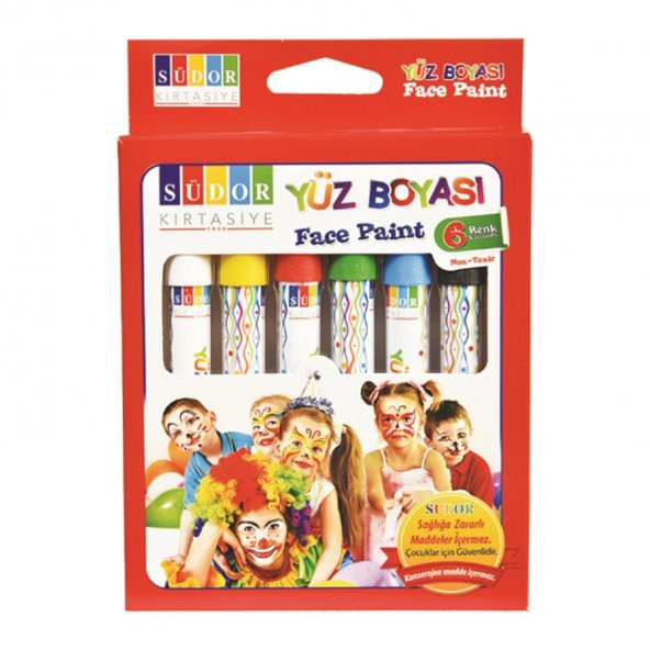 SUDOR YUZ BOYASI 6 RENK (YB01) ürün görseli