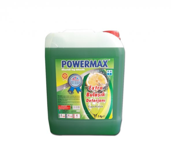 Powermax Extra Bulaşık Deterjanı 5 Kg 4 adet 1 koli