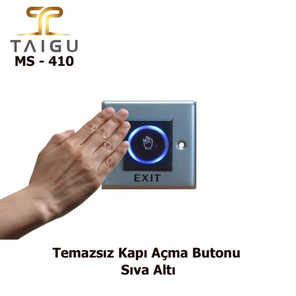 MS - 410 Temassız Kapı Açma Butonu, Sıva Altı , Çıkış Butonu