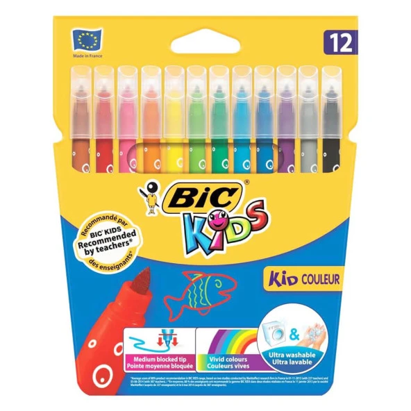 BIC KIDS KECELI KALEM COULEUR YIKANA12 LI (920293) ürün görseli