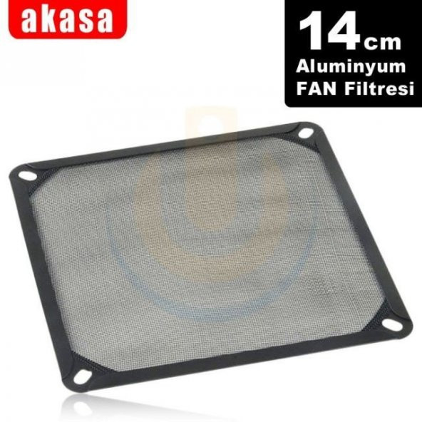 Akasa AK-GRM140-AL01-BK 14cm Alüminyum Fan Filtresi - 1