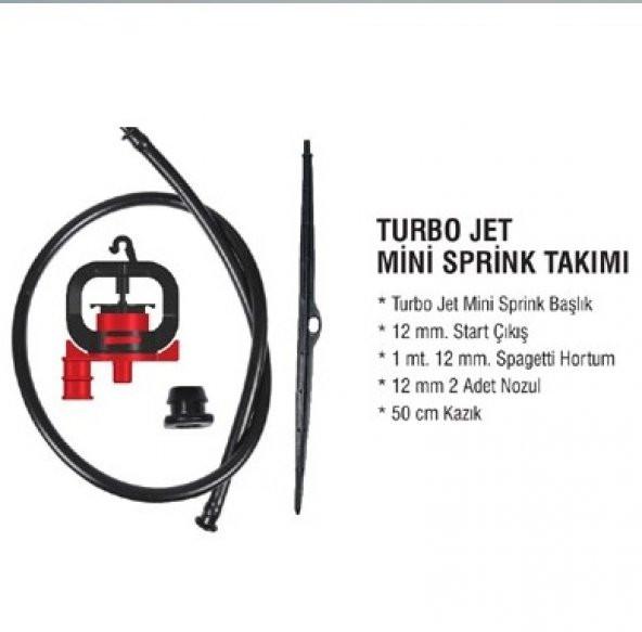 Turbo Jet Mini Sprink Takımı - Sera Sulama