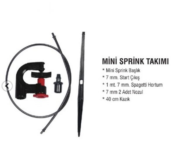 Mini Sprink Takımı - Sera Sulama