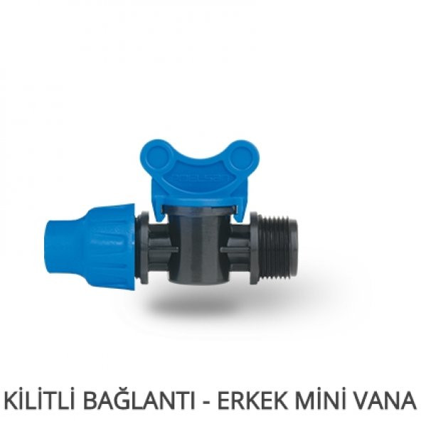 Kilitli Bağlantı-Erkek Mini Vana