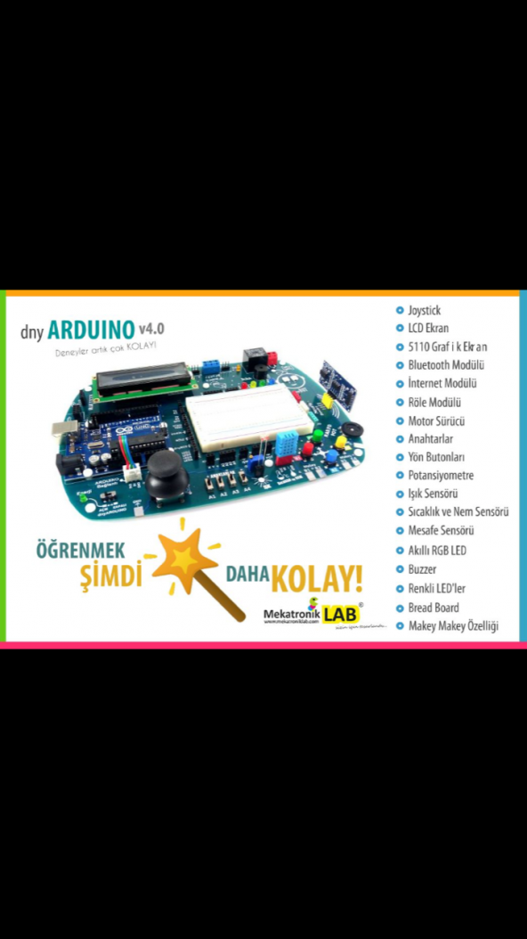 DnyArduino v4.0 Kodlama ve Elektronik Eğitim Seti
