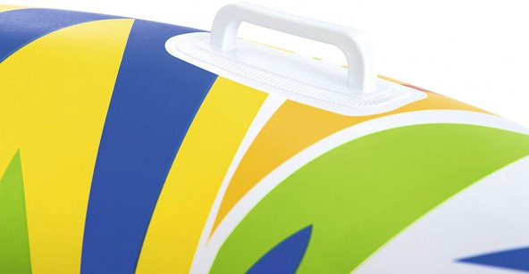 Plaj Topu HEDİYE - Bestway 36053, Desenli Büyük Tutmalı Simit - Havuz, Deniz Yüzme Simidi, 107 cm - 4