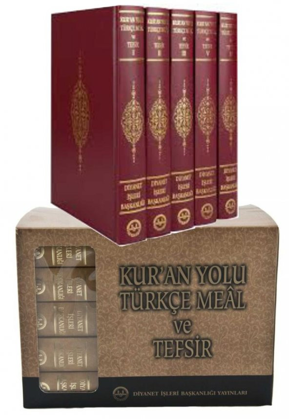 Kuran yolu Türkçe meal ve tefsir 5 cilt diyanet işleri