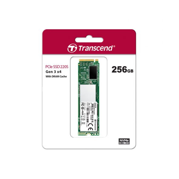 TRANSCEND TS256GMTE220S 256GB 220S 22x80 PCIe 3x4 M2 NVMe SSD HDD
