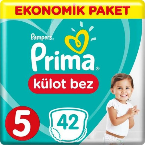 Prima Pants Külot Bebek Bezi 5 Beden Junior Ekonomik Paket 42 Adet