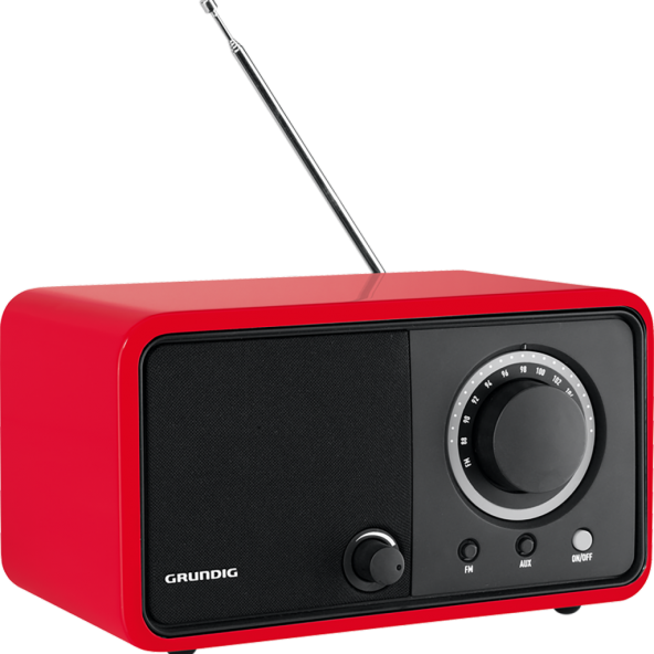 Grundig TR 1200 Kırmızı Taşınabilir Retro Radyo