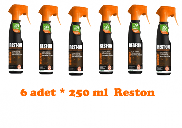 RESTON Eco Spray 250 ML Narenciye Yağlı Genel Haşere İlacı 6 adet