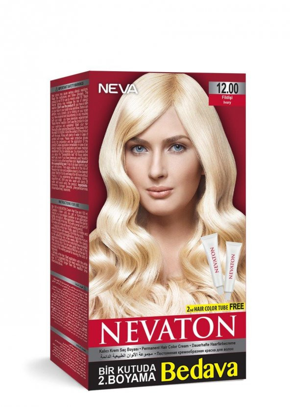 Nevaton Set Saç Boyası Bir Kutuda 2 Boyama 12.00 Fildişi