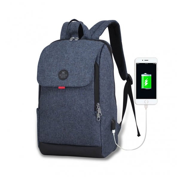My Valice Smart Bag BUSINESS Usb Şarj Girişli Akıllı Notebook Sırt Çantası Lacivert