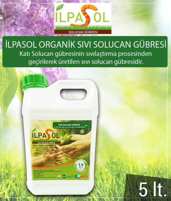 İLPASOL®Organik Sıvı Solucan Gübresi 5 Litre